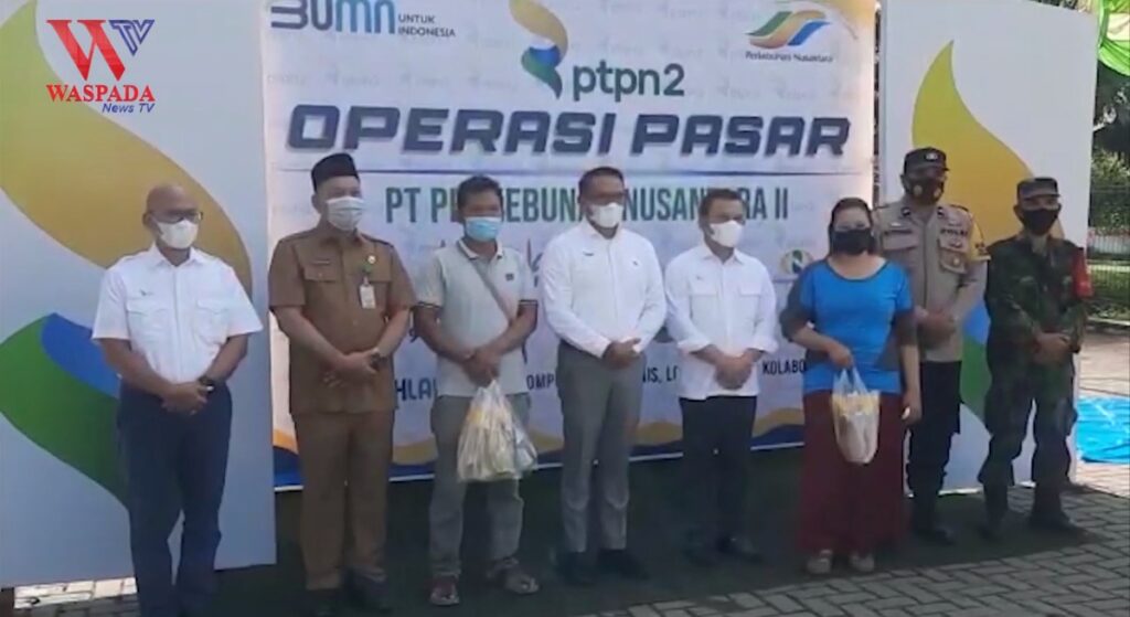 PT Perkebunan Nusantara II menggelar operasi pasar