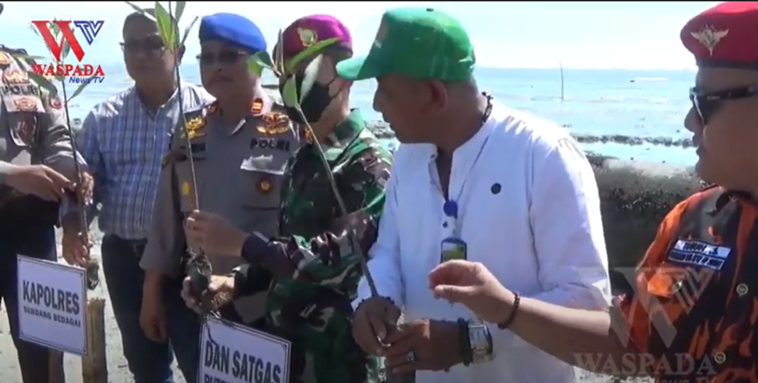 Cegah Abrasi Pantai Di Sergai ‼️ Masyarakat Bagan Kuala Tanam Pohon Mangrove