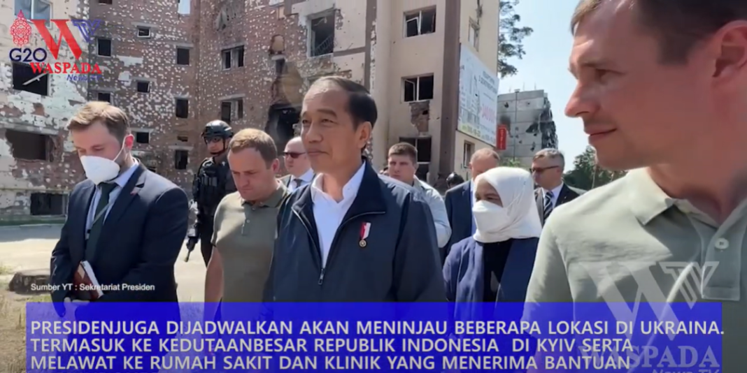 Presiden Joko Widodo Bersama Ibu Negara Kunjungi Kota Irpin Di Ukraina