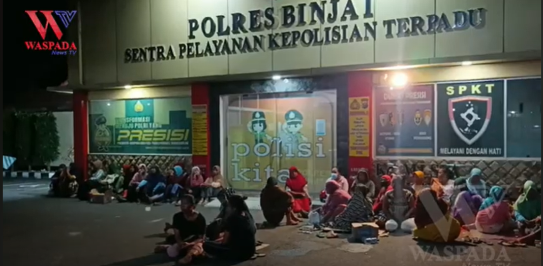 Cari Keadilan Ratusan Warga Kelompok Tani Duduki Mako Polres Binjai