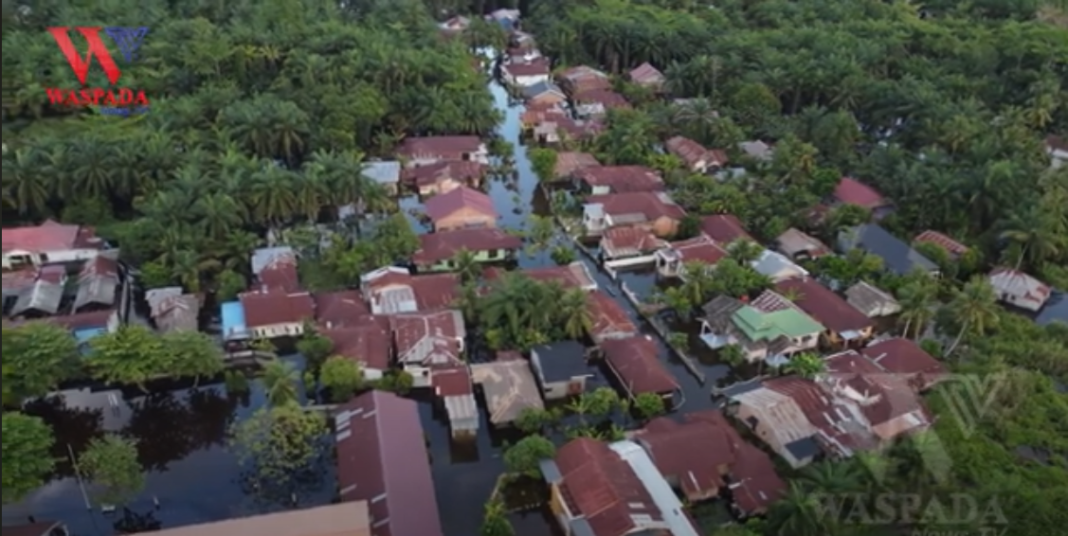 Banjir Di Kabupaten Langkat Masih Bertahan Sejumlah Warga Menderita Gatal-gatal