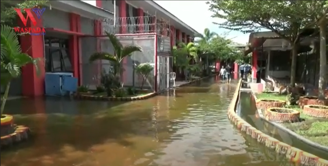 Lapas Narkoba Kelas II A Langkat Terendam Banjir