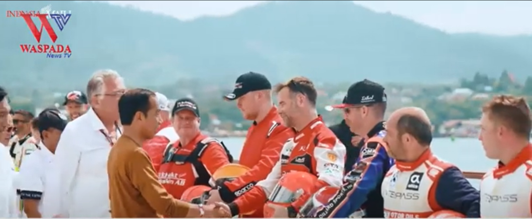 Presiden Jokowi Tonton Langsung F1 Powerboat 2023 Di Danau Toba