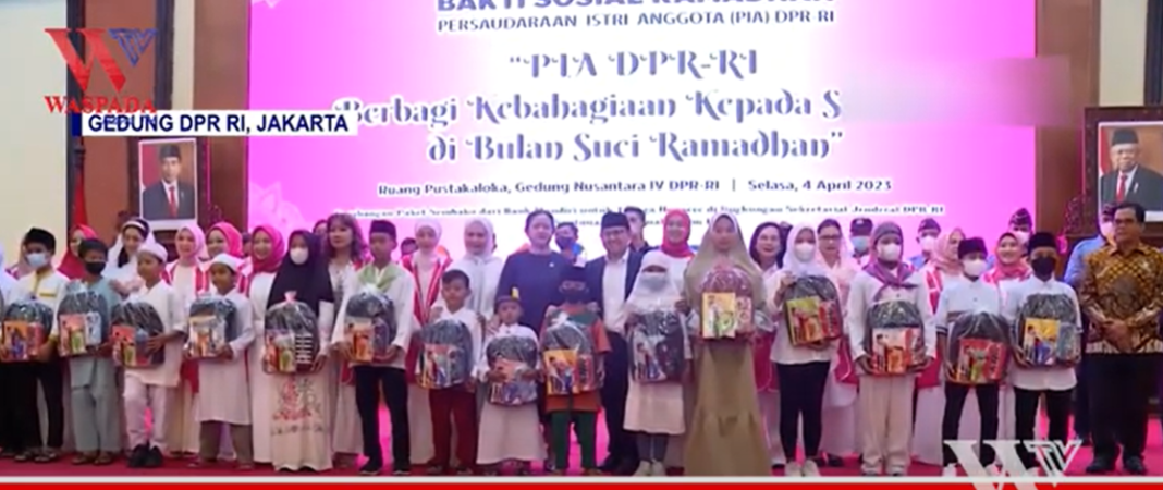 Puan Maharani Hadiri Baksos Ramadan Seribu Anak Yatim