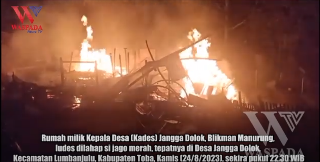 2 Rumah Kades Jangga Dolok Ludes Dilalap Si Jago Merah